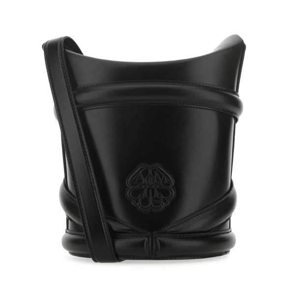 Alexander McQueen The Curve Bucket Bag in Black - Picture 3 of 11